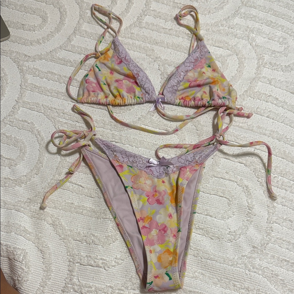 PacSun Swim Floral Bikini